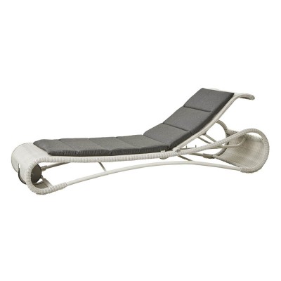 Escape lounge chair bianca e nera Cane-line Cane line