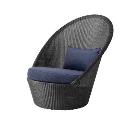 Chaise longue Kingston noir Cane-line 2