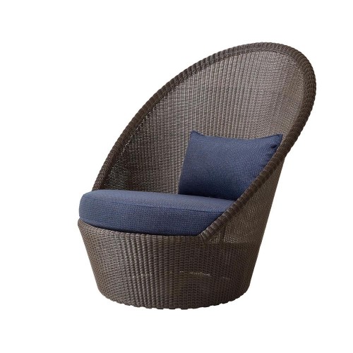 Kingston sunchair brown Cane-line