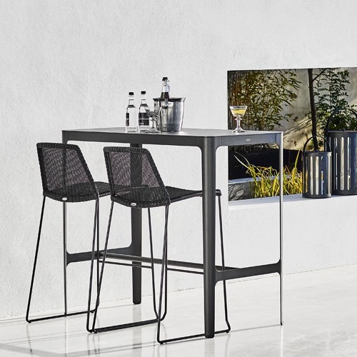 Breeze barstoel zwart Cane-line