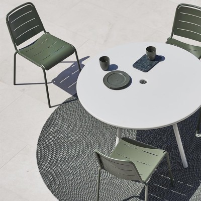 Silla Copenhaguen City verde oliva Cane-line Cane line