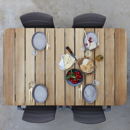 Cor dining table taupe frame M Cane-line