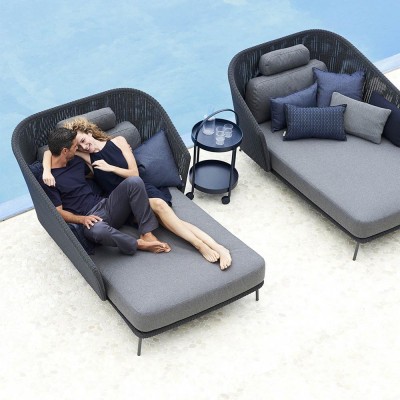 Daybed Mega grigio sinistro Cane-line Cane line