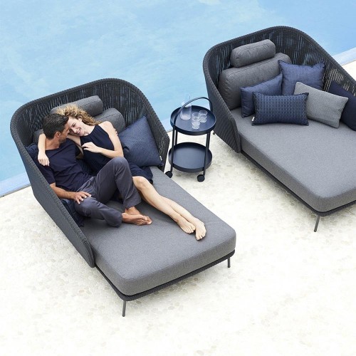 Daybed Mega grijs links Cane-line