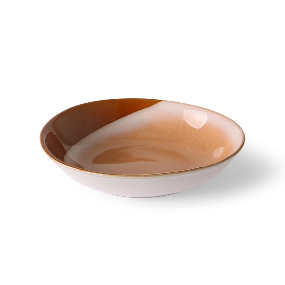 Ciotole in ceramica curry Collines anni '70 (set di 2) HKliving