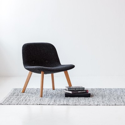 Tapis Leather gris clair Rug Solid 2