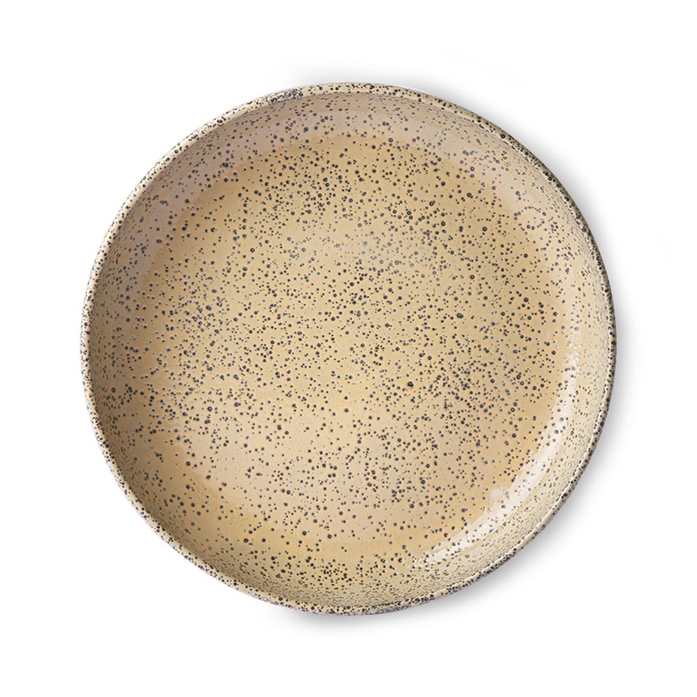 Deep plate Gradient ceramic 70's peach (set of 2) HKliving