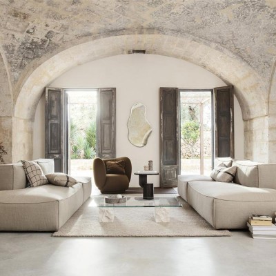 Divano Catena 300 ricco lino modulo sinistro E Ferm Living 2