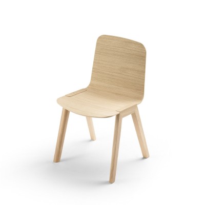 Silla Heldu roble natural Alki