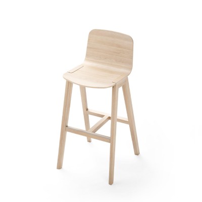 Silla de bar Heldu roble H80 cm Alki