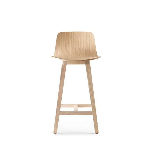 Chaise de bar Kuskoa chêne H66 cm Alki