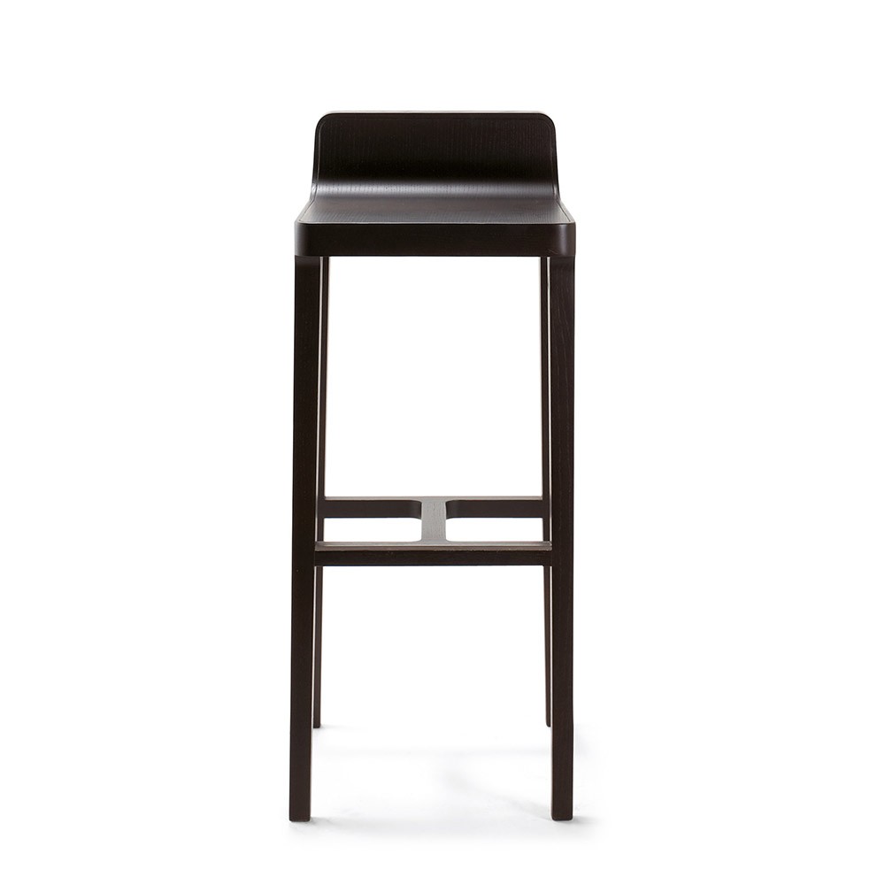 Chaise de bar Emea chêne carbon H80 cm Alki