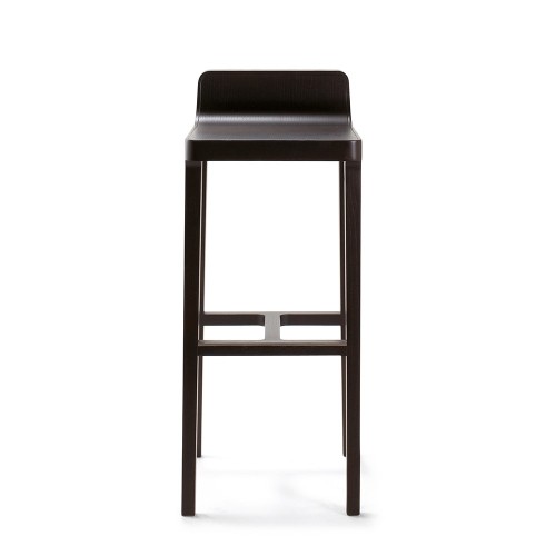 Chaise de bar Emea chêne carbon H80 cm Alki