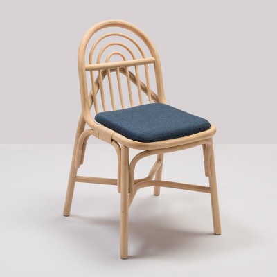 Chair Sillon with dark blue cushion Orchid Edition