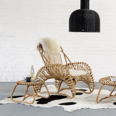 Rotan fauteuil gesp Kok Maison Kok Maison