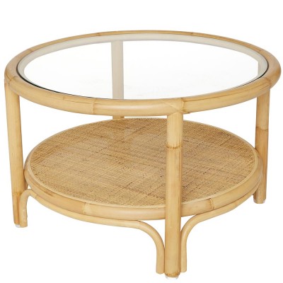 Table basse Riviera ronde rotin L Kok Maison Kok Maison