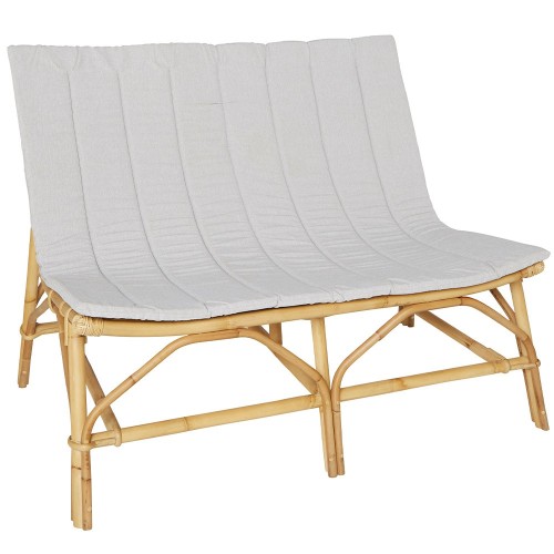 Rattan bench David Kok Maison