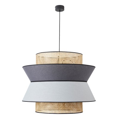 Suspension Singapour Xxl gris clair & anthracite Market Set Market Set