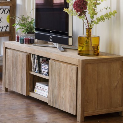 Er is behoefte aan kiezen iets Tv-meubel van gerecycled teak | Kok Maison