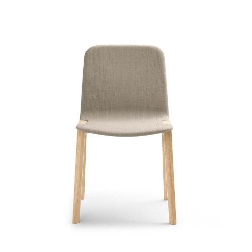 Heldu Stuhl Eiche & Taupe Stoff Alki