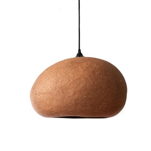 Pebble pendant lamp terracotta L AY Illuminate
