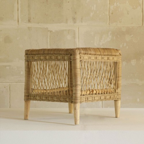 Mesa auxiliar de ratán natural Malawi AS'ART