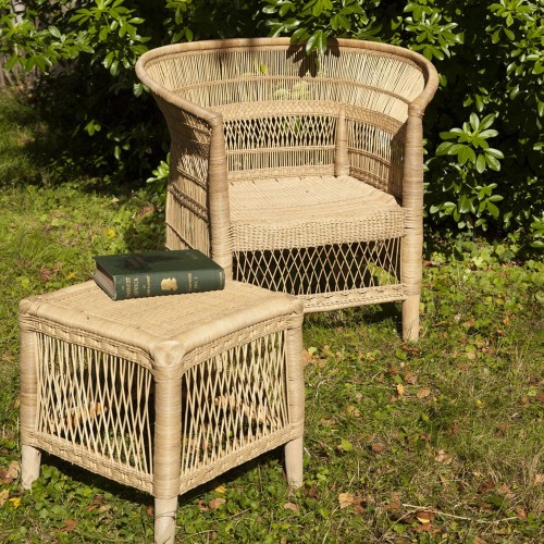 Malawi bijzettafel van naturel rotan AS'ART