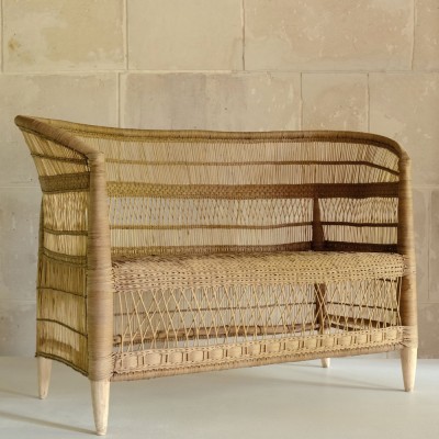 Malawi natural rattan double seater AS'ART