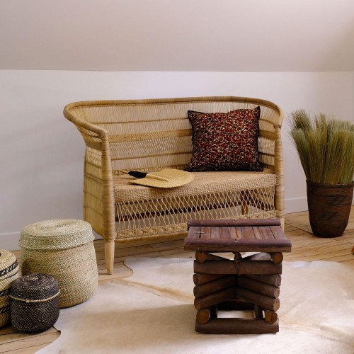 Panca in rattan naturale Malawi AS'ART