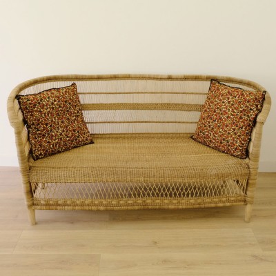 Malawi natural rattan three seater AS'ART