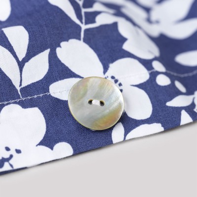 Duvet cover in cotton percale with white flowers Les Pensionnaires 2