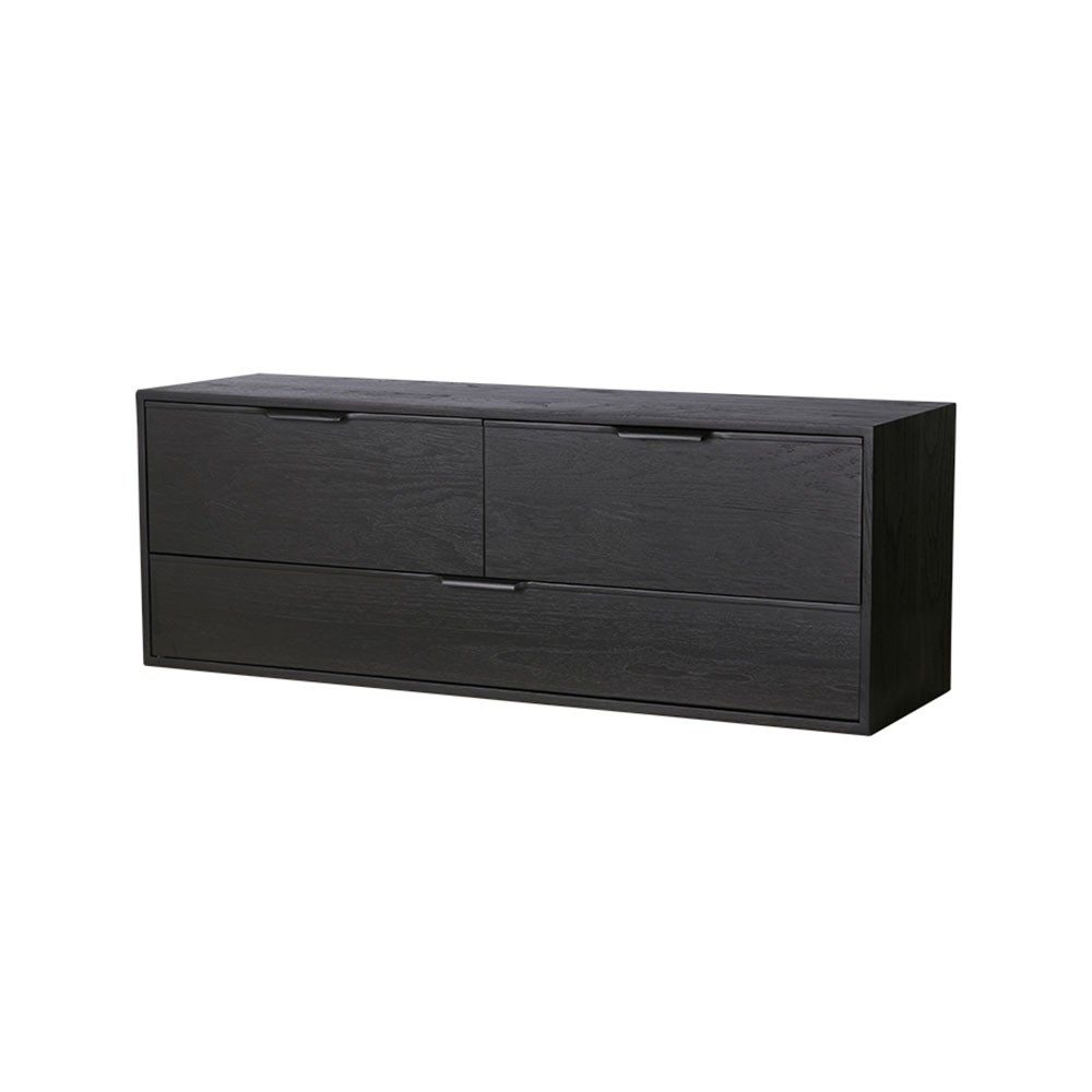 Modular cabinet drawer unit D black HKliving
