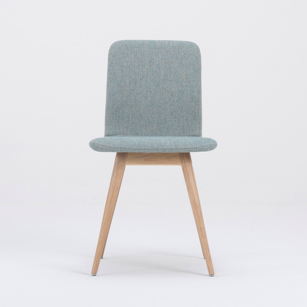 Ena chair oak & mint green fabric Gazzda