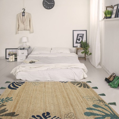 Mateho blauw & groen vloerkleed Edito Paris