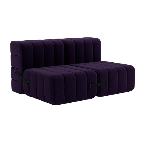 Set di 4 moduli Curt - Tessuto Jet Ambivalenz