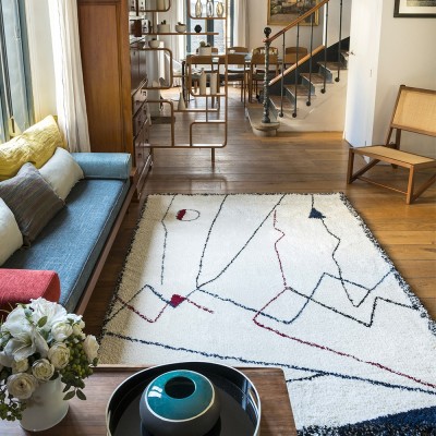 Myrro rug blue & red Edito Paris 2