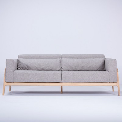 Fawn 3-seater sofa oak & sand fabric Gazzda Gazzda