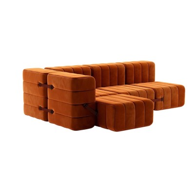 Set van 9 Curt-modules - Barcelona-stof Ambivalenz 2