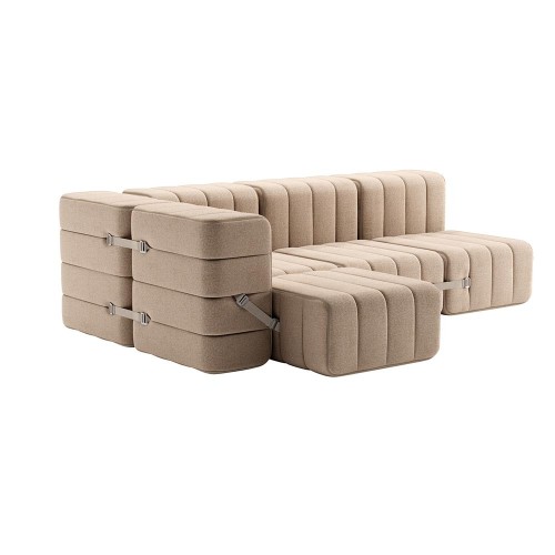 Set van 9 Curt-modules - Dama-stof Ambivalenz