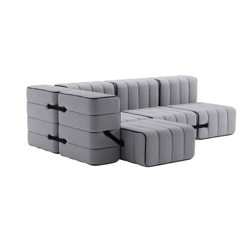 Conjunto de 9 módulos Curt - tejido Jet Ambivalenz