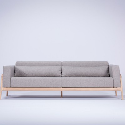 Fawn 4-Sitzer Sofa Eiche & Anthrazit Stoff Gazzda Gazzda
