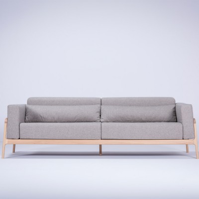 Fawn 4-seater sofa oak & sand fabric Gazzda Gazzda