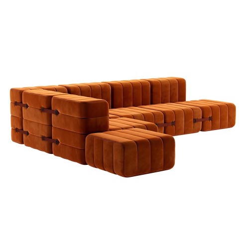 Set van 12 Curt-modules - Barcelona-stof Ambivalenz