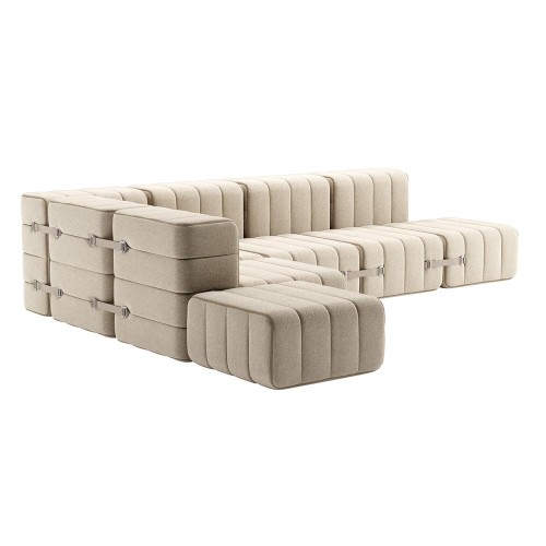 Conjunto de 12 módulos Curt - tejido Jet Ambivalenz