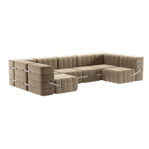 Set van 15 Curt-modules - Barcelona-stof Ambivalenz