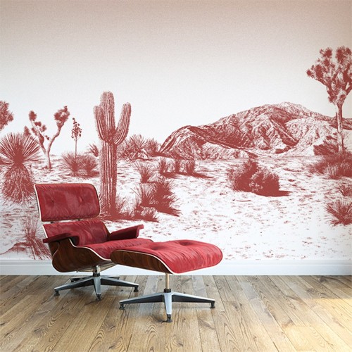 Papier peint panorama Arizona sepia & blanc Edito Paris