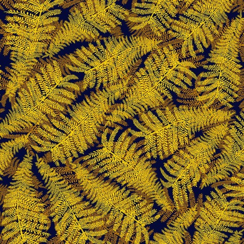 Papier peint Fougères jaune or Edito Paris