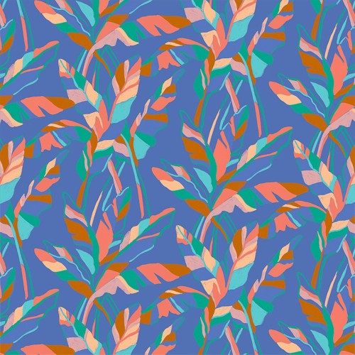 Papier peint Banana Leaf bleu Edito Paris