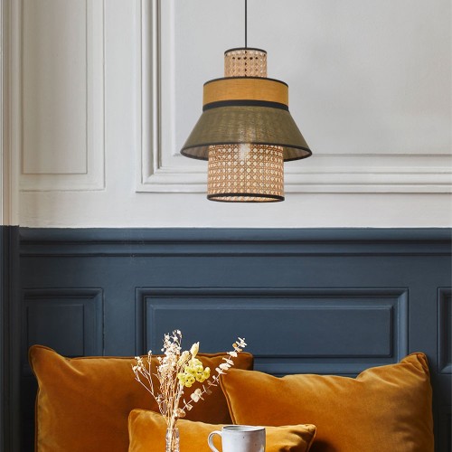 Singapore Xml pendant light khaki & curry Market Set