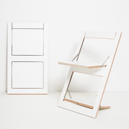 Chaise pliante Fläpps blanc Ambivalenz